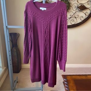 Loft Plus sweater dress like new